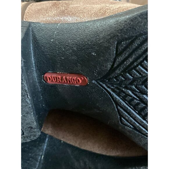 Durango Kid’s 8” Western Cowboy Boots DBT0170 Brown Mid-Calf Straps 2016 Size 4M - Picture 11 of 11